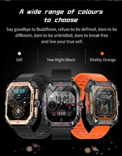 2023 New Sports Smartwatch Men Smart Watch Black GH22 2.02" Big Screen 400Mah Long Battery Life Electronic Color IP 68 Flip TFT