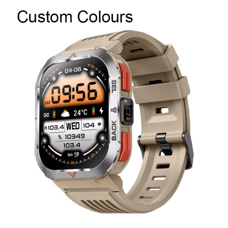 Fashion Men'S Smart Wearables GS50 TFT Touch Screen Android IOS 128 Memory Sports Record Smart Watches