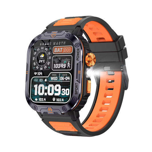 New Gx20 Sport Smart Watch with Local Flashlight Sync Data Ip68 Deep Waterproof Heart Rate Monitor Smartwatches