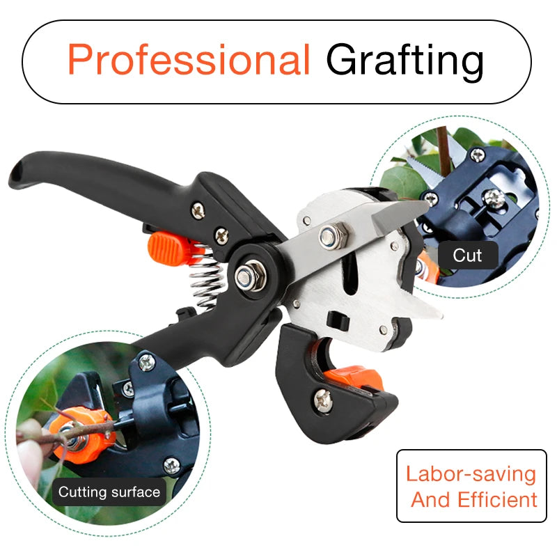 Newshark Professional Grafting Scissors | Garden Pruning Shears for Fruit Trees | High-Quality Cutting Tool Set