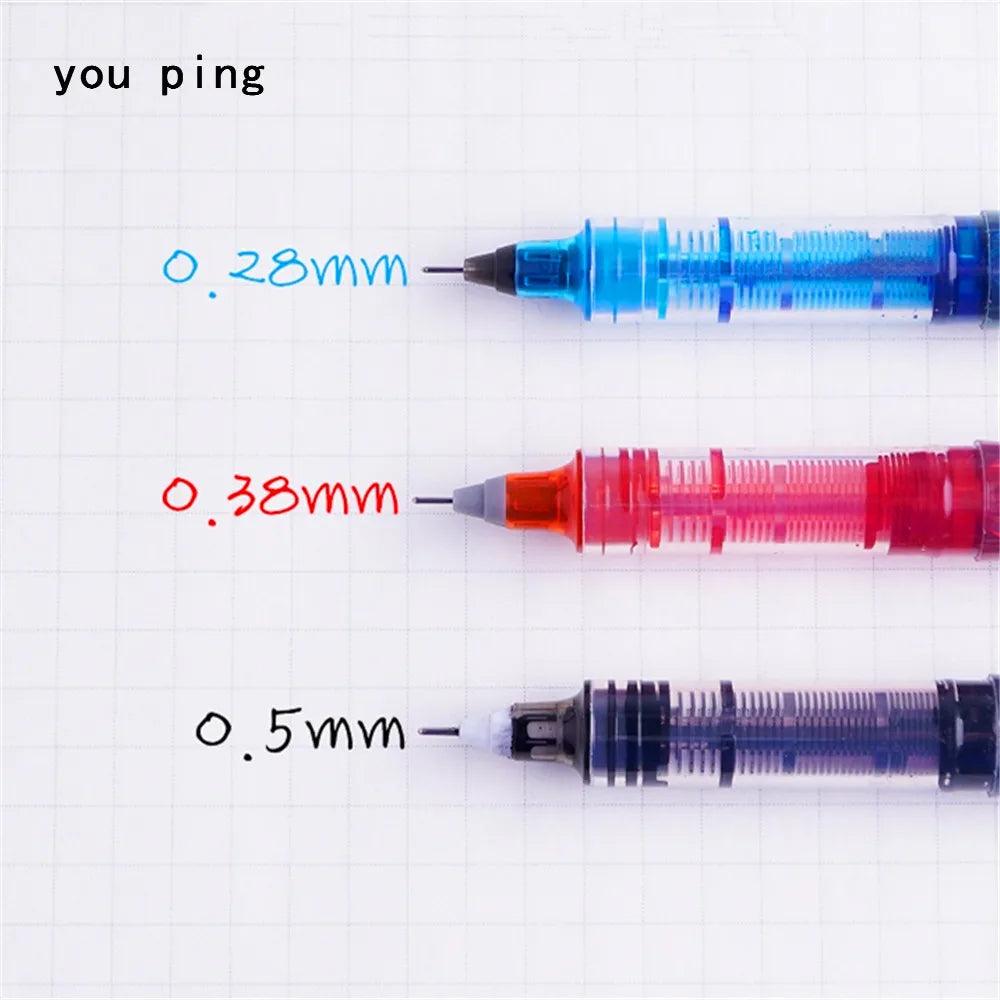 Luxury Quality Gel Pen | 0.5mm Fine Nib Liquid Ink Pen | High-Capacity Office & School Stationery for Students