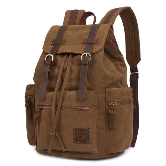 IGETBAG Vintage Canvas Backpack for Men & Women | Casual Travel & Hiking Bag | Stylish and Functional 20-35L Capacity