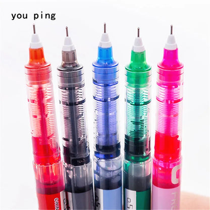 Luxury Quality Gel Pen | 0.5mm Fine Nib Liquid Ink Pen | High-Capacity Office & School Stationery for Students