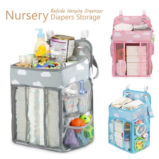 Durable Bedside Newborn Stroller Buggy Bag | Stylish American Design for Easy Baby Access