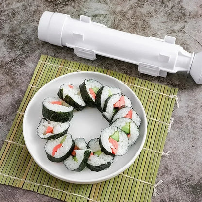 DIY Sushi Bazooka – Quick Cylinder Sushi Making Machine | Japanese Rolled Rice & Meat Mold | Perfect for Rice Balls & Bento Accessories