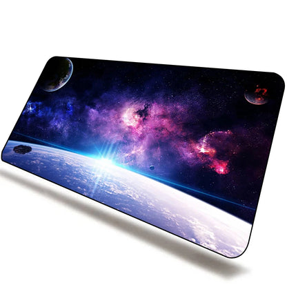 CSMY Large Gaming Mouse Pad | Non-Slip Rubber Desk Protector | Cute Galaxy Design XXL Mat for Gamers & Laptops