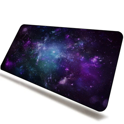 CSMY Large Gaming Mouse Pad | Non-Slip Rubber Desk Protector | Cute Galaxy Design XXL Mat for Gamers & Laptops