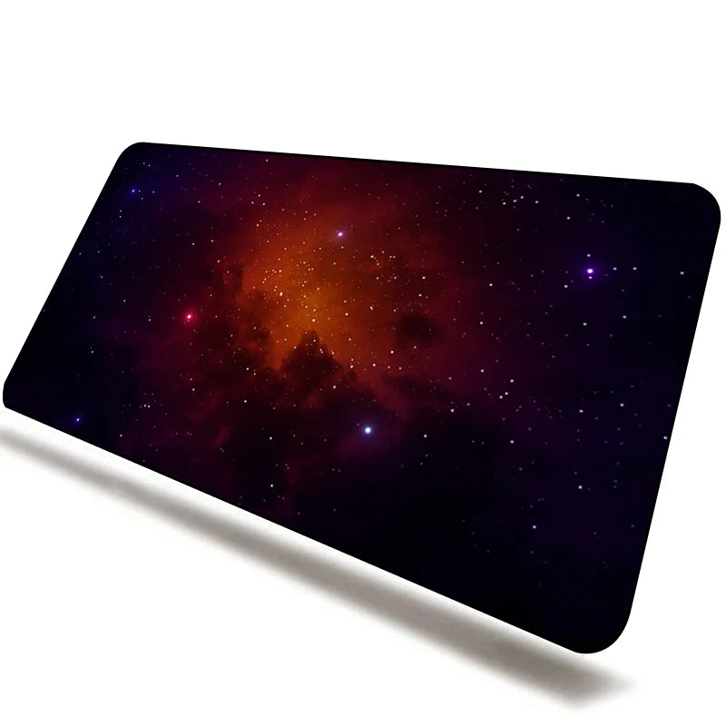 CSMY Large Gaming Mouse Pad | Non-Slip Rubber Desk Protector | Cute Galaxy Design XXL Mat for Gamers & Laptops