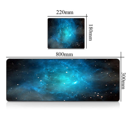 CSMY Large Gaming Mouse Pad | Non-Slip Rubber Desk Protector | Cute Galaxy Design XXL Mat for Gamers & Laptops