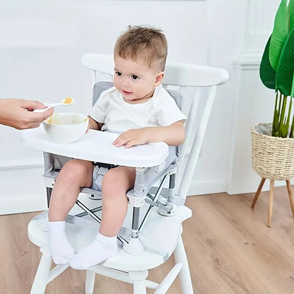 Portable Foldable Baby Dining Chair | Lightweight and Compact Child Dining Seat | Suitable for Ages 0-12 Years | Perfect for Dining Out and Home Use