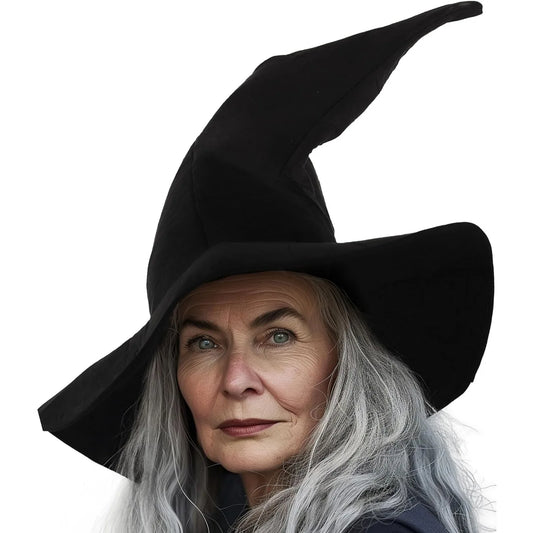 Vintage Wool Witch Hat for Women | Classic Halloween Costume Accessory | Perfect for Cosplay and Festivals