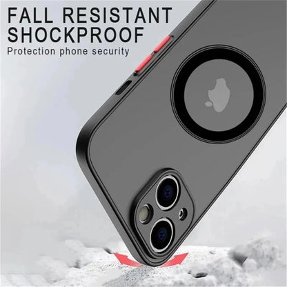 Luxury Magnetic Magsafe Wireless Charge Phone Case for iPhone 11 12 13 14 Pro Max Mini XR XS – Shockproof Full Coverage Armor Cover