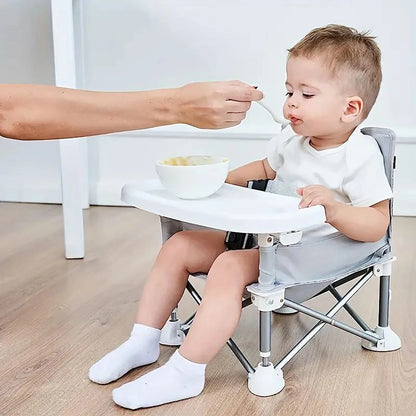 Portable Foldable Baby Dining Chair | Lightweight and Compact Child Dining Seat | Suitable for Ages 0-12 Years | Perfect for Dining Out and Home Use