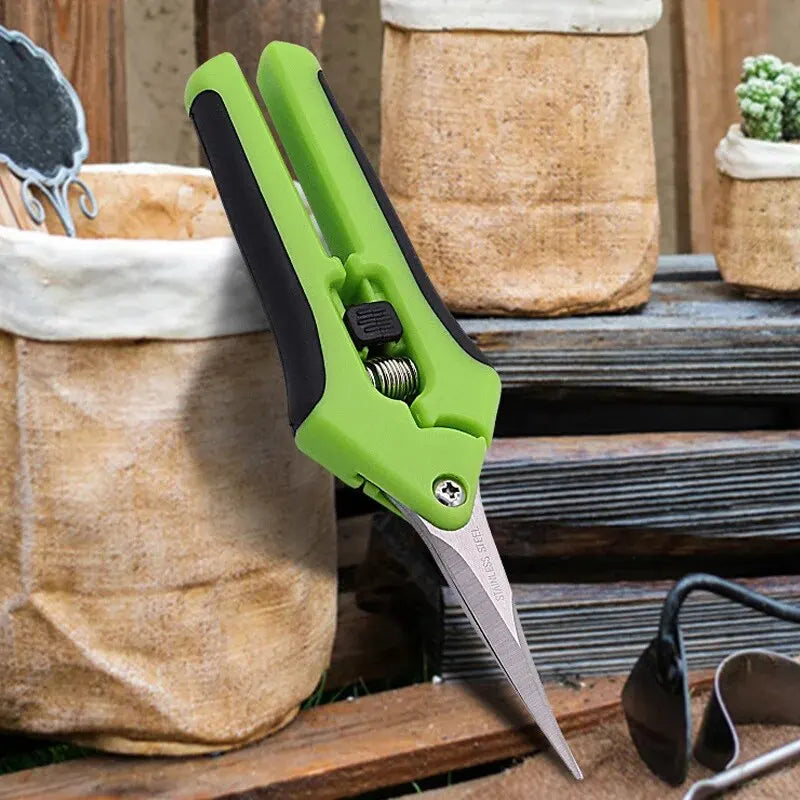 Premium Gardening Pruning Shears | Stainless Steel Secateurs for Bonsai, Indoor Plants, and Grape Picking | Ultra-Light & Ergonomic Design