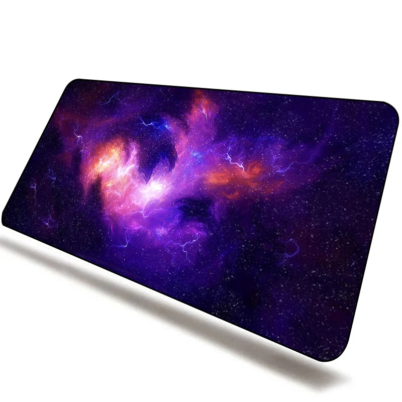 CSMY Large Gaming Mouse Pad | Non-Slip Rubber Desk Protector | Cute Galaxy Design XXL Mat for Gamers & Laptops