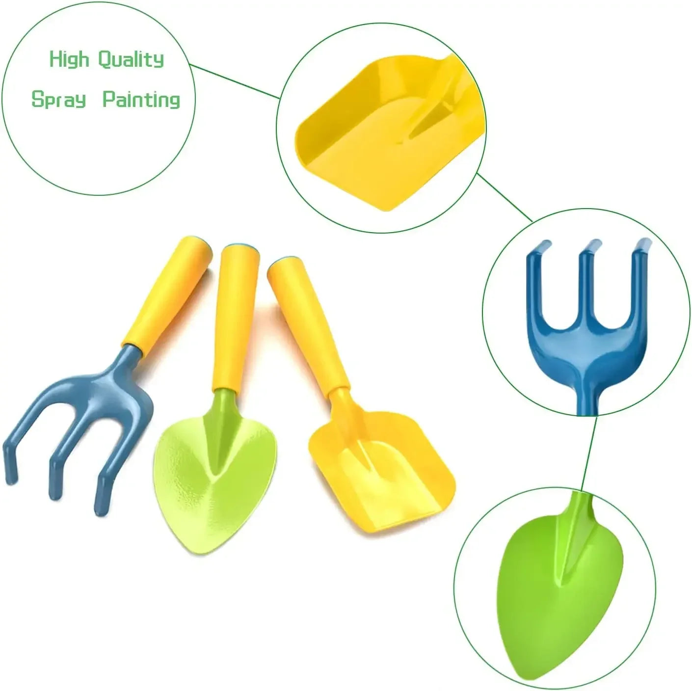 Kids Gardening Tools Set | Colorful Candy Garden Tools for Children | Safe Trowel, Shovel, Rake & Watering Pot | Perfect Spring Gift