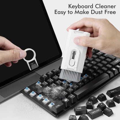 8-in-1 Cleaning Kit: Comprehensive Computer Keyboard & Earphone Cleaner | Keycap Puller & Mobile Device Maintenance Tools