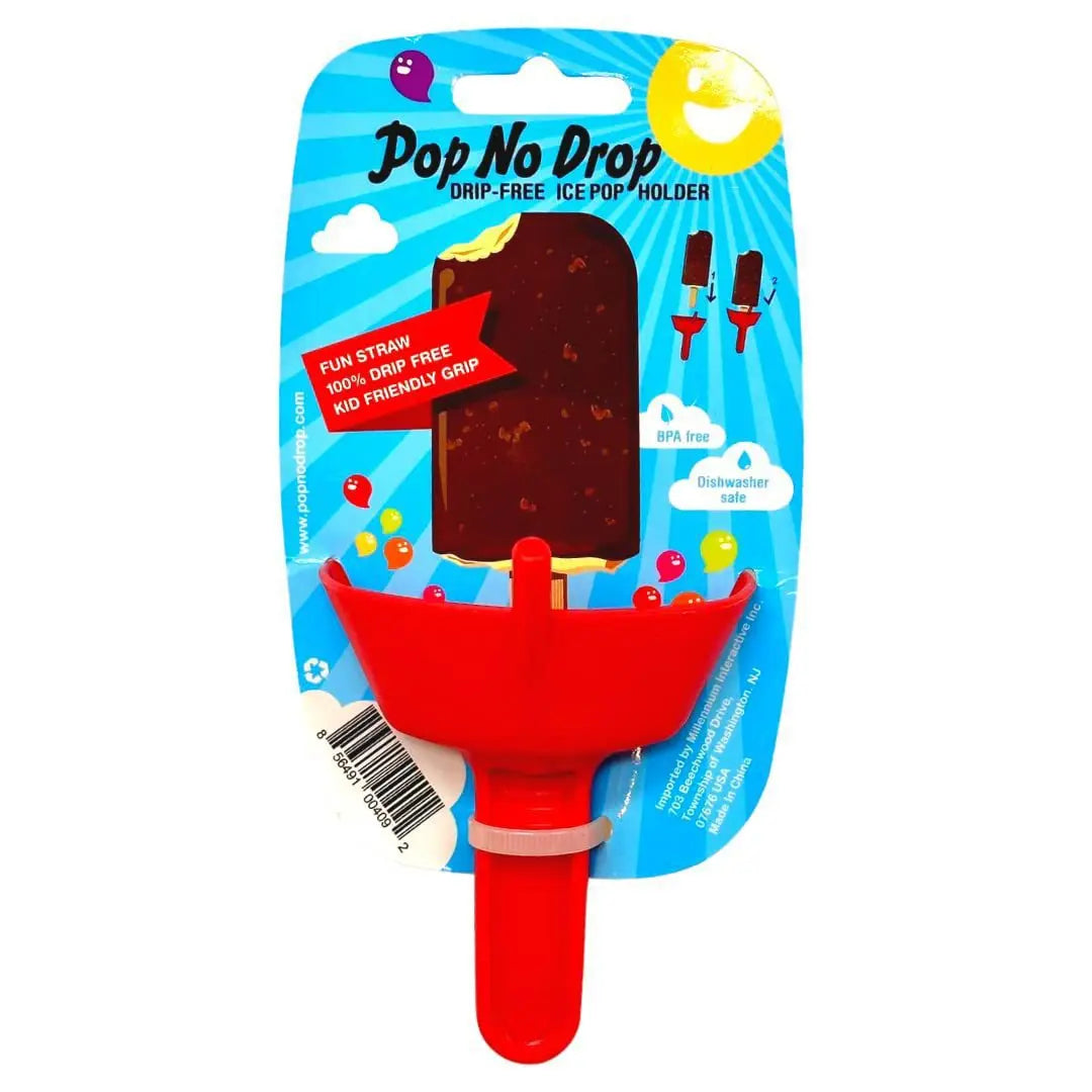 Pop No Drop Original Popsicle Holder | Leak-Proof & Portable Ice Cream Tool with Straw | Mess-Free Treats for Summer Fun