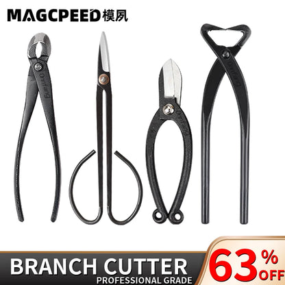 Onnfang Bonsai Cutter | Carbon Steel Extensive Scissors for Pruning | Professional Garden Tool for Bonsai, Roots & Branches