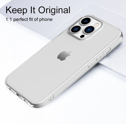 Ultra Thin Clear Silicone Case for iPhone 15, 14, 13, 12, 11, Pro, XS Max, Mini, XR, X, 7, 8, 6S Plus, 6, SE 2020 – Lightweight Waterproof Bumper Cover