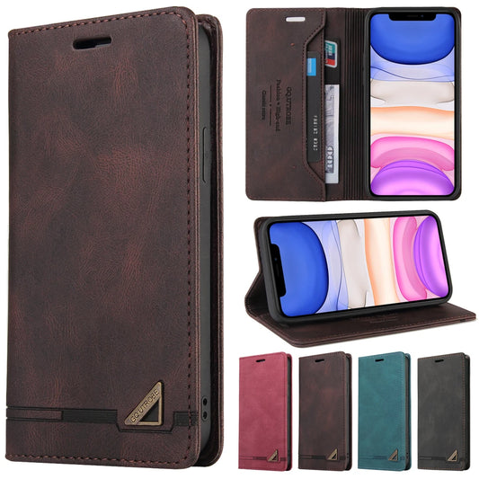 Luxury RFID Blocking Leather Flip Case for iPhone 15/14/13/12/11 Pro/Max, XS, XR, X, 8, 7, 6 Plus, SE 2020/2022 – Wallet Phone Cover with Shock Proof Protection