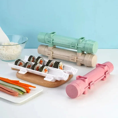 DIY Sushi Bazooka – Quick Cylinder Sushi Making Machine | Japanese Rolled Rice & Meat Mold | Perfect for Rice Balls & Bento Accessories