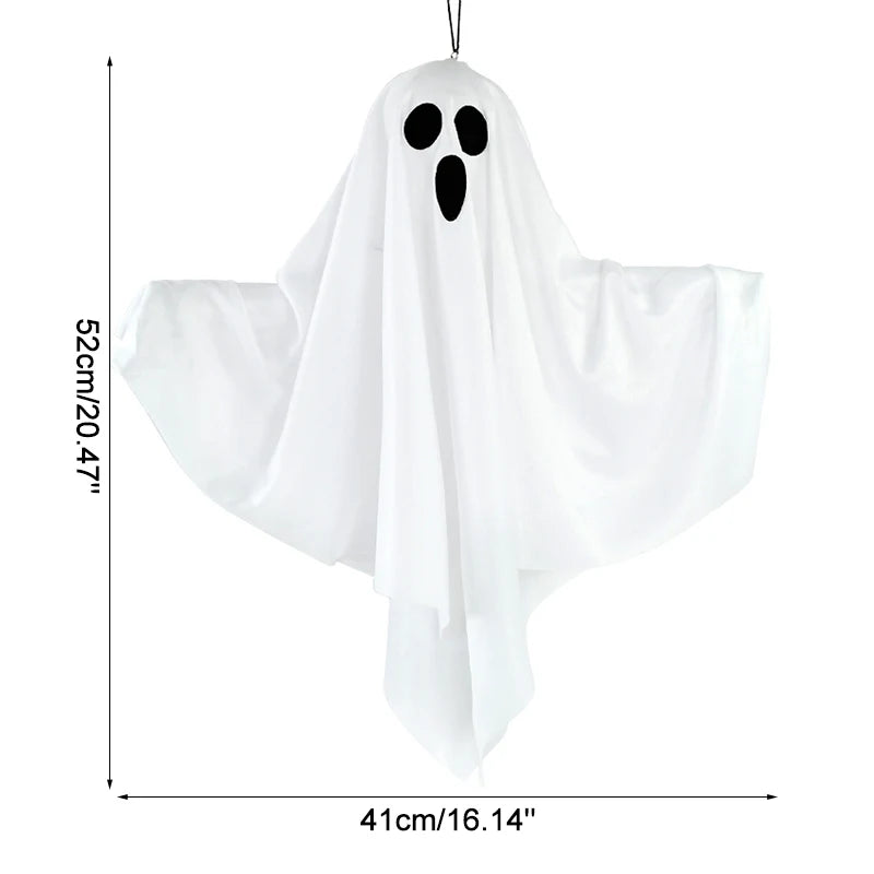 Halloween LED Glow Ghost Decorations - Indoor & Outdoor Hanging Horror Props for Haunted House & Party 2024