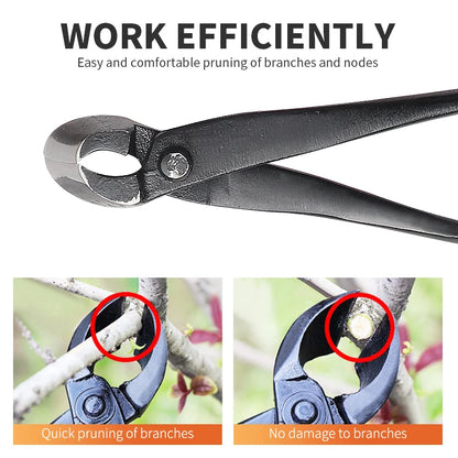 Onnfang Bonsai Cutter | Carbon Steel Extensive Scissors for Pruning | Professional Garden Tool for Bonsai, Roots & Branches