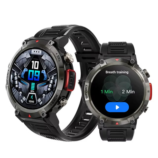 1.45Inch 360*360 HD Resolution Android ISO BT5.0 Talk128Mb RAMIP IP67 Waterproof GS100 Smartwatches