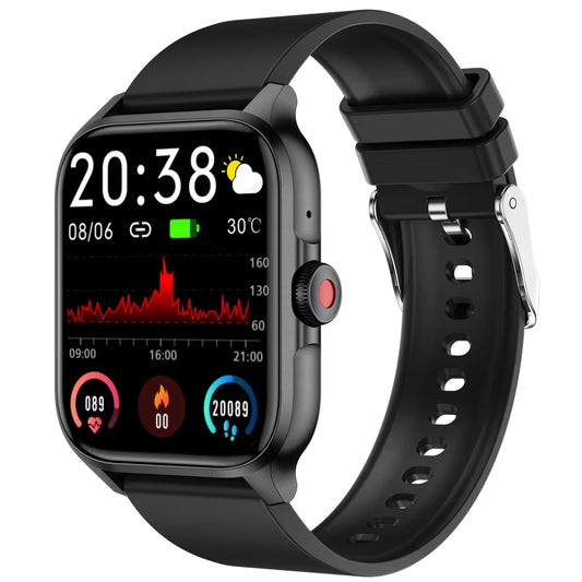 1.85Inch TFT HD Resolution 240*280 True Blood Oxygen Android Ios Continuous Heart Rate Voice Assistant QX15 Smartwatches